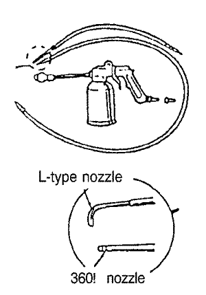 пневматический распылитель l-type nozzle