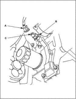 Замена датчика давления моторного масла (L13A)