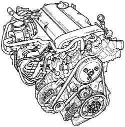 Общий вид двигателя Z 14 XEL