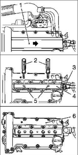 Проверка компрессии (двигатели 1,4–1,8 л)