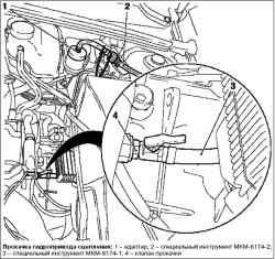 Прокачка гидравлического привода сцепления (коробки передач – F13 / F17+ / F23)