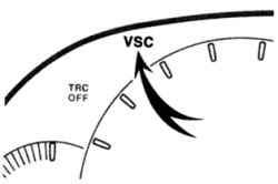 Контрольная лампа системы стабилизации курсовой устойчивости «VSC»