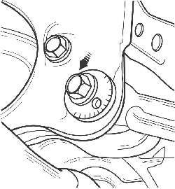 Расположение регулировочного кулачка внутреннего крепления нижнего поперечного рычага задней подвески