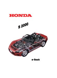 Honda S2000 1999 Service Manual