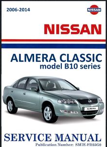 Nissan Almera Classic model B10 series Service and Repair Manual