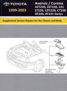 Supplement Chassis and Body Repair Manual RM 698 Toyota Avensis / Corona