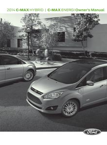 Ford C-MAX (C344) Hybrid/ Energi 2014 Owner’s Manual