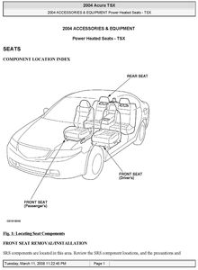 Acura TSX 2004 | Honda Accord Sedan (CL) Service Manual