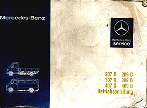 Mercedes-Benz TN 207 D, 209 D, 307 D, 309 D, 407 D, 409 D руководство по эксплуатации