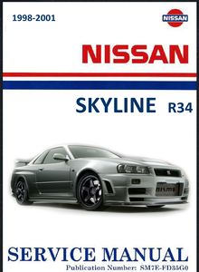 Nissan Skyline R34 Руководство по эксплуатации, устройство, техобслуживание, ремонт, электросхемы