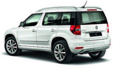 Škoda Yeti вид сзади