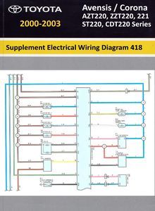 Supplement Electrical Wiring Diagram 418 Toyota Avensis | Corona