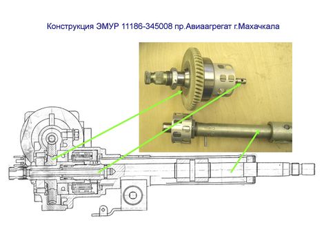 Конструкция УЭРУ 11186-345008 пр.Авиаагрегат г.Махачкала