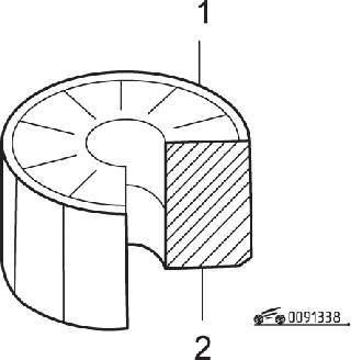 Установка ротора (1) в корпус, при этом расточенное отверстие (2) должно располагаться со стороны приводного вала