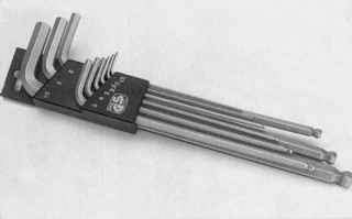 Шестигранные ключи размером от 2 до 8 мм