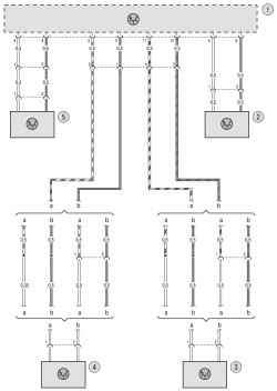 Схема 10б. Соединения антиблокировочной системы тормозов (АБС)