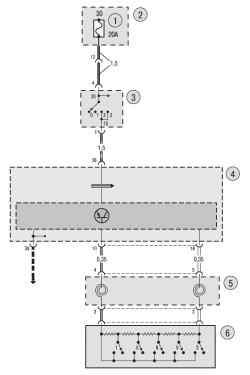 Схема 6а. Соединения системы контроля скорости