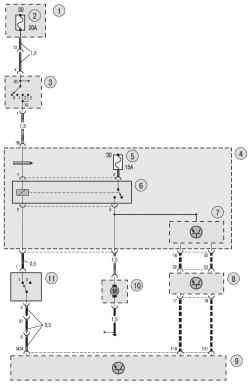 Схема 7б. Соединения системы управления двигателем