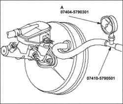 Проверка тормозного усилителя (L13A/R18A)