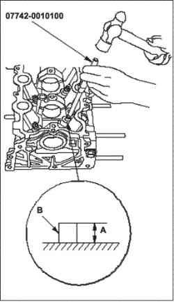 Замена направляющей клапана головки блока цилиндров (L13A)