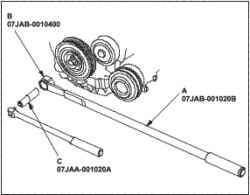 Снятие и установка шкива коленчатого вала (N22A)