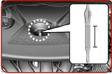 Проверка уровня масла в двигателе Kia Cerato III YD