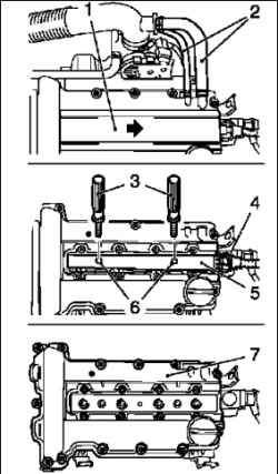 Проверка потери давления в двигателе (двигатели 1,4–1,6 л)
