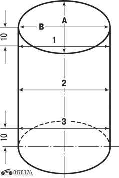 Схема измерения диаметра цилиндра
