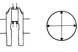 Схема измерения шатунных шеек коленчатого вала
