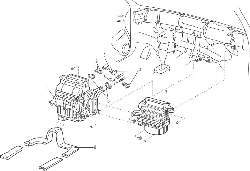 Блок отопителя и системы кондиционирования воздуха на автомобилях выпуска с 2001 года