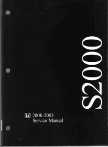 Honda S2000 2000-2003 Service Manual
