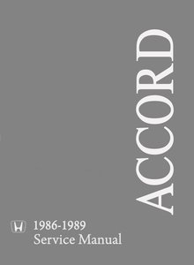 Honda Accord 1986 Service and Repair Manual