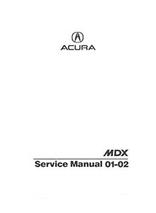 Acura MDX 01-02 Service Manual