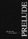 Honda Prelude 1997-1999 Service and Repair Manual