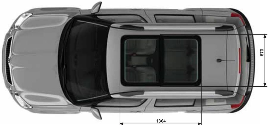 Панорамный подъёмно-сдвижной люк Skoda Yeti в специальной комплектации