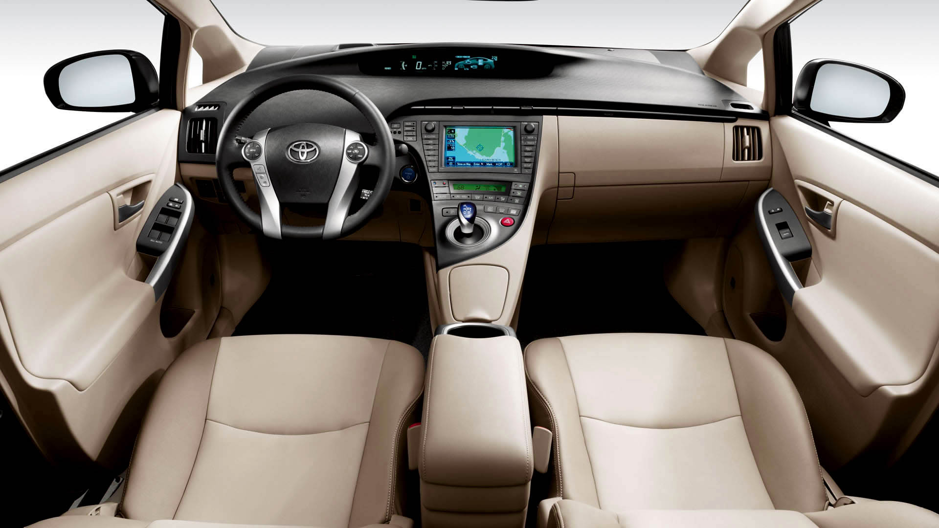 Тойота Приус 2009-2015 салон (interior Toyota Prius ZVW30)